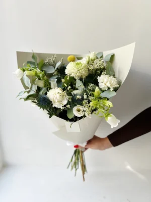 Gėlių puokštė - Veganiškas desertas