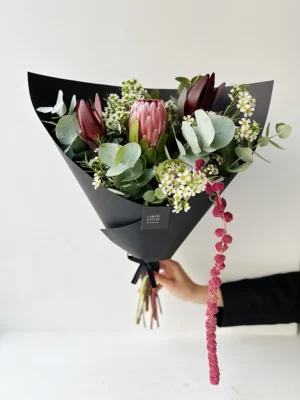 Gėlių puokštė - Juodas šokoladas