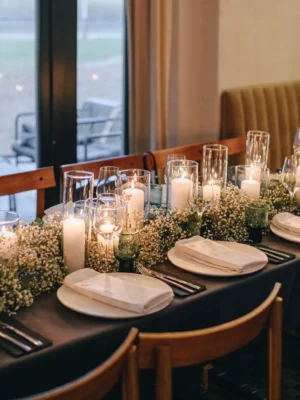 vestuviu dekoras zvakes